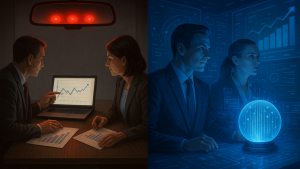 🤖 REVOLUÇÃO SILENCIOSA: Como a IA transformou gestão de reativa em preditiva (e por que 95% das empresas ainda não perceberam)